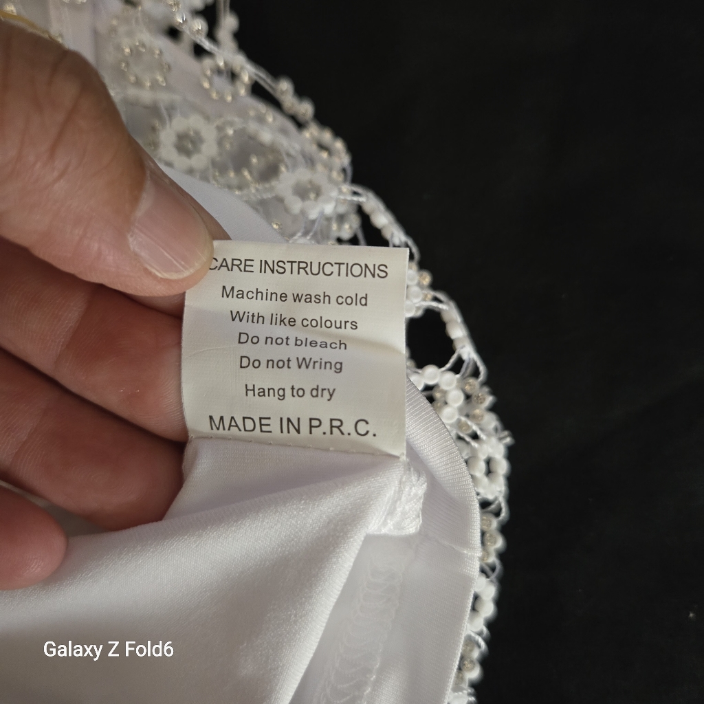 House Of Harlow 1960 White Beaded Mesh Crop Top — image 7 of 8